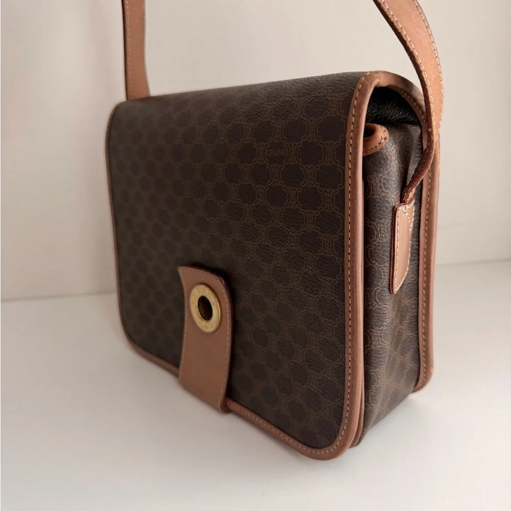 Authentic Celine Macadam M14 Flap Crossbody Bag - Picture 3 of 16